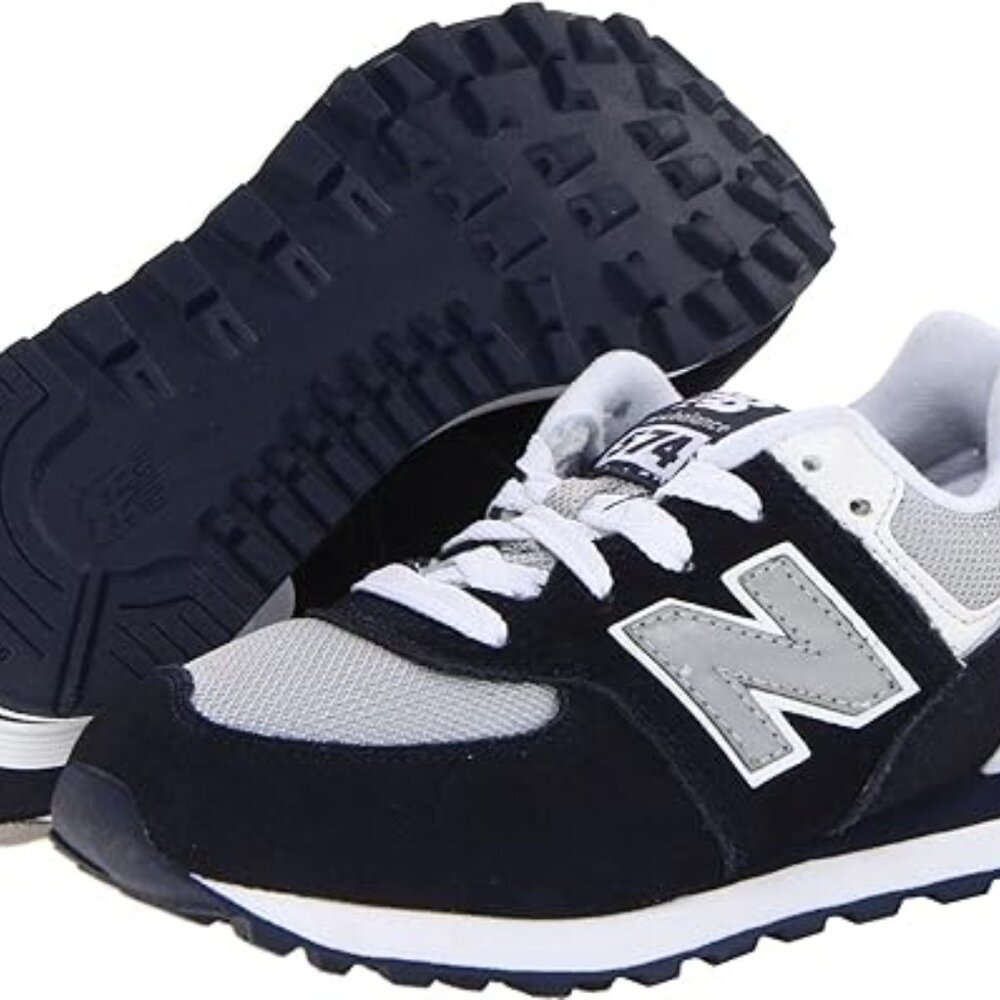 New Balance Kids Navy and Gray Sneakers